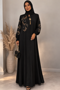 Rosa Black Abaya